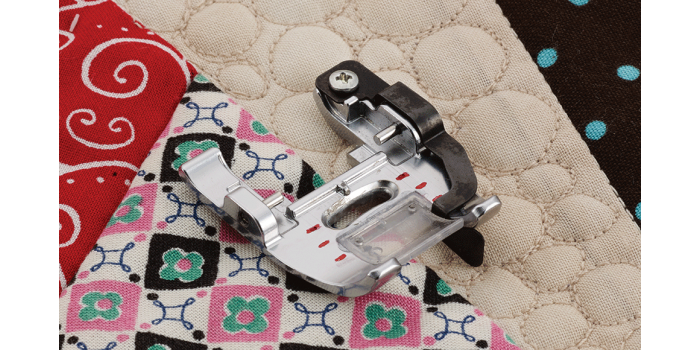 Brother Dual Feed Foot 1/4" Piecing Foot and Guide Brother Dual Feed Foot 1/4" Piecing Foot and Guide