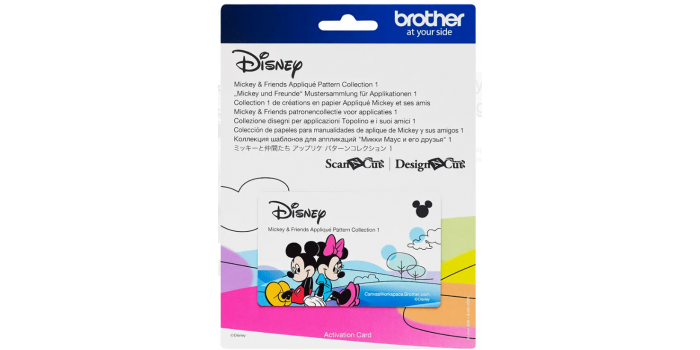 Brother ScanNCut Disney Mickey & Friends Appliqué Design Collection CADSNP03 Brother ScanNCut Disney Mickey & Friends Appliqué Design Collection CADSNP03