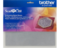 Brother ScanNCut Embossing Silver Sheets CAEBSSMS1 Brother ScanNCut Embossing Silver Sheets CAEBSSMS1