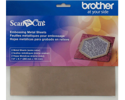 Brother ScanNCut Embossing Brass Metal Sheets CAEBSBMS1 Brother ScanNCut Embossing Brass Metal Sheets CAEBSBMS1